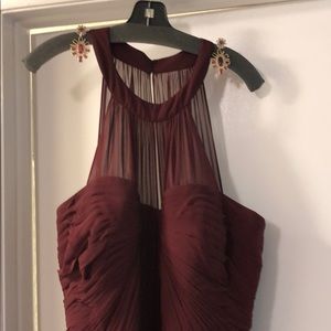 Floor length Wine Red Camille dress